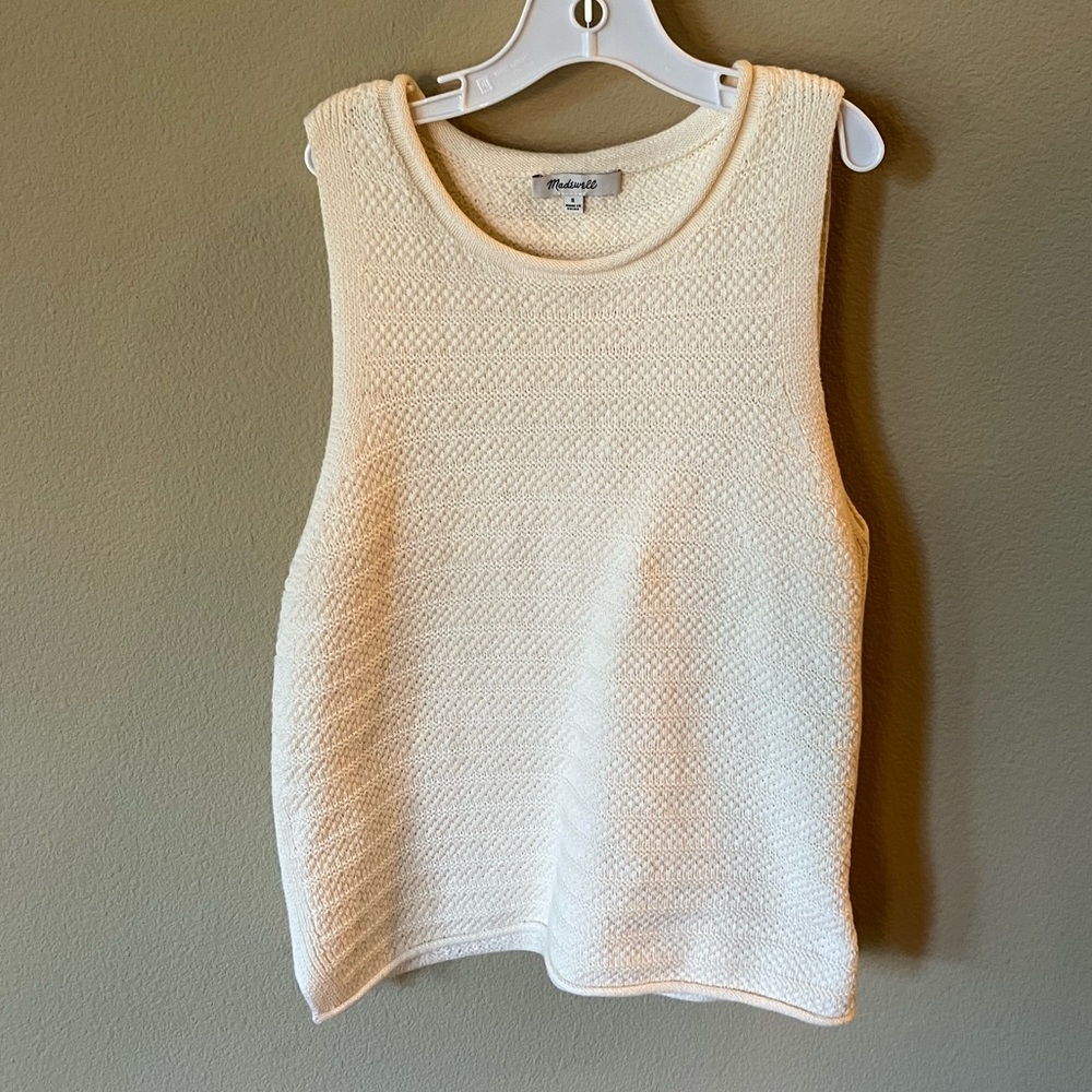 Madewell scoop neck knit tank